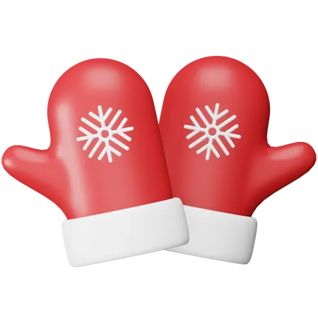 Gants de Noël  3D Icon