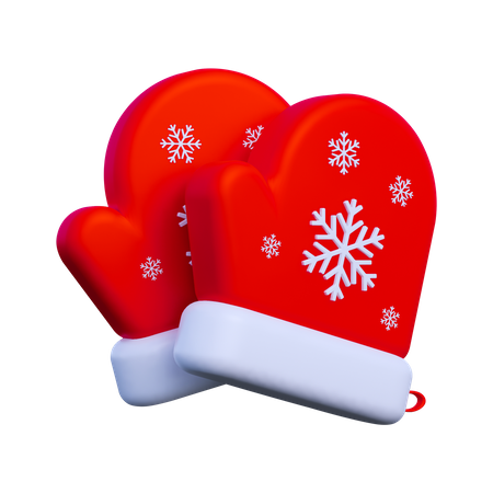 Gants de Noël  3D Icon