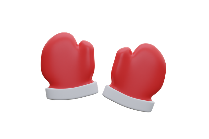 Gants de Noël  3D Icon