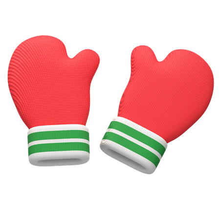 Icône 3D de gants d'hiver  3D Icon