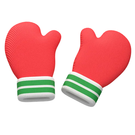 Icône 3D de gants d'hiver  3D Icon