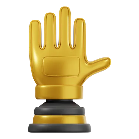 Gants dorés  3D Icon