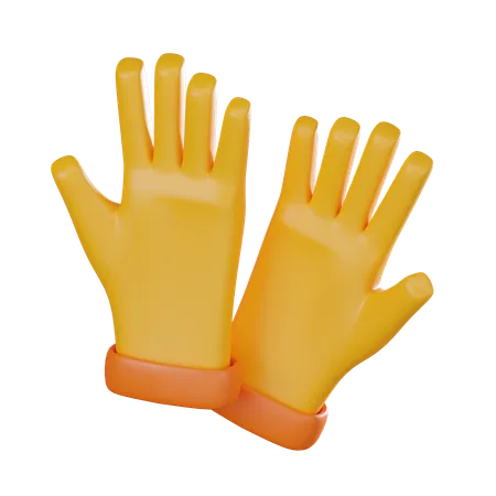 Des gants en caoutchouc  3D Icon