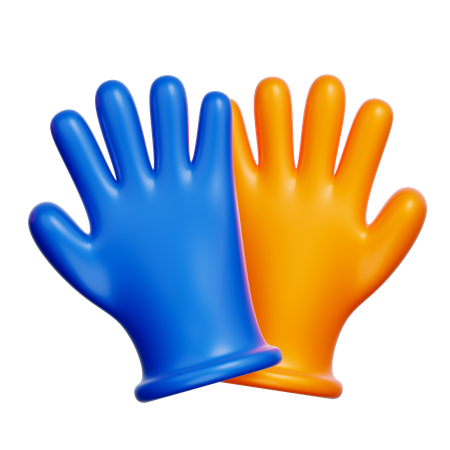 Des gants en caoutchouc  3D Icon