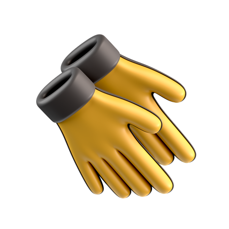 Des gants en caoutchouc  3D Icon