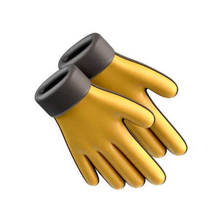 Des gants en caoutchouc  3D Icon