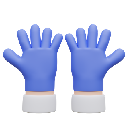 Des gants en caoutchouc  3D Icon