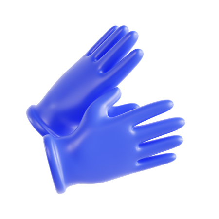 Gants en latex  3D Icon