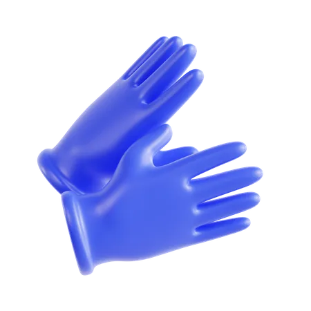 Gants en latex  3D Icon