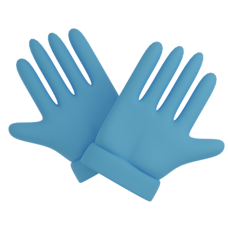 Des gants  3D Illustration