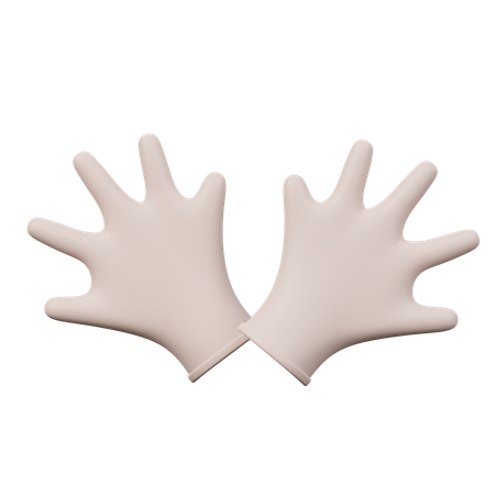 Gants médicaux  3D Icon