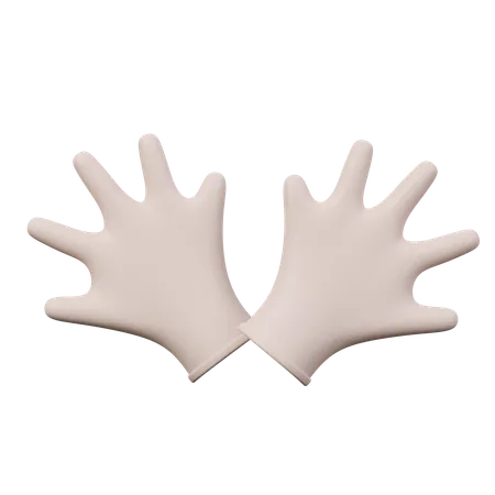 Gants médicaux  3D Icon