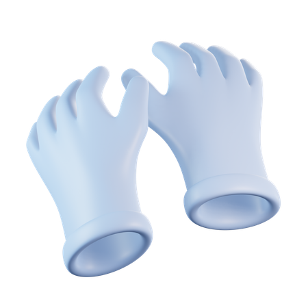 Gants médicaux  3D Icon