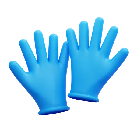 Gants médicaux  3D Icon