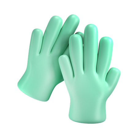 Gants médicaux  3D Illustration