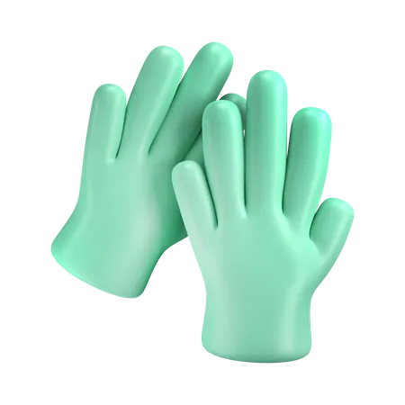 Gants médicaux  3D Illustration