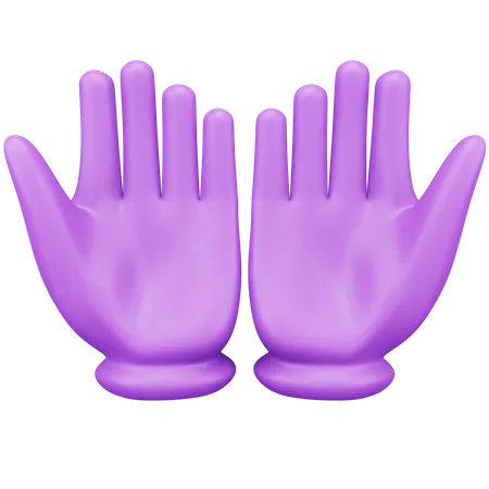 Gants médicaux  3D Icon