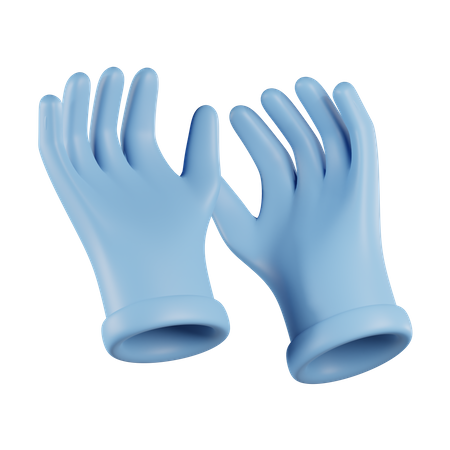 Gants médicaux  3D Icon