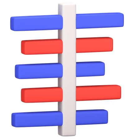 Gantt Chart  3D Icon