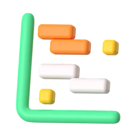 Gantt Chart  3D Icon