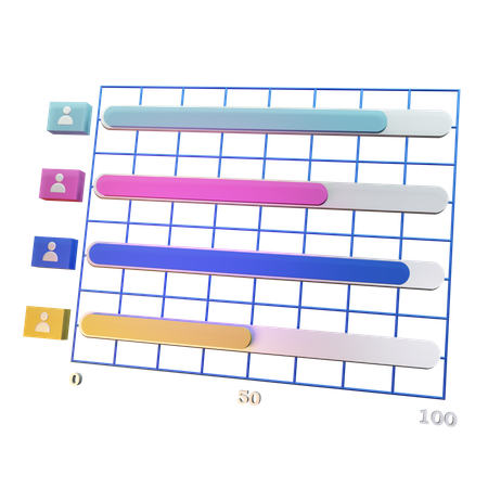 Gantt Chart  3D Icon