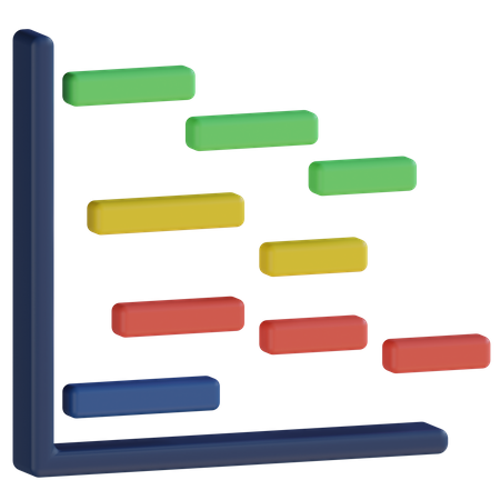 Gantt Chart  3D Icon