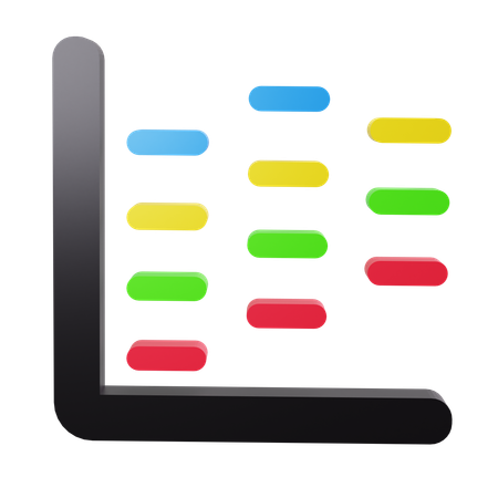 Gantt Chart  3D Icon