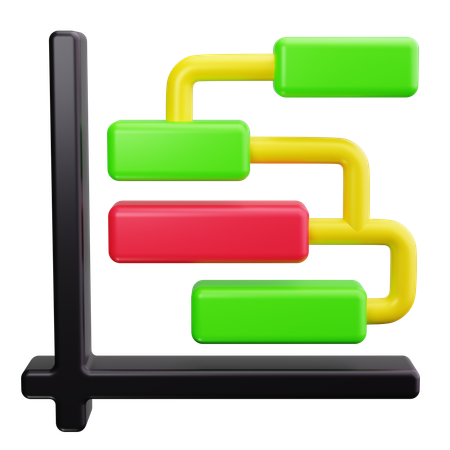 Gantt Chart  3D Icon