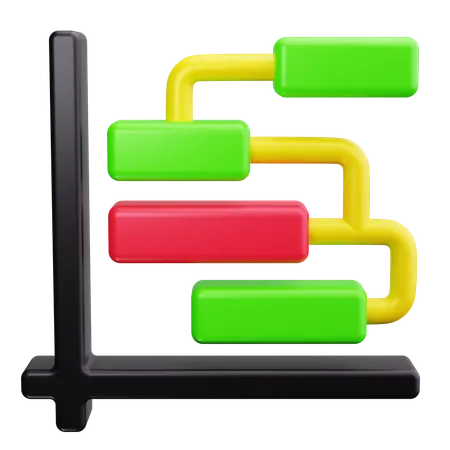 Gantt Chart  3D Icon