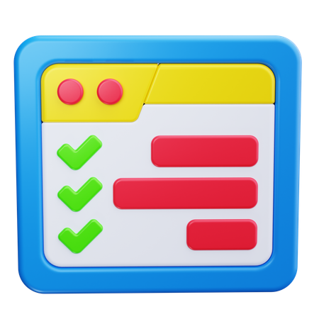 Gantt-Diagramm  3D Icon