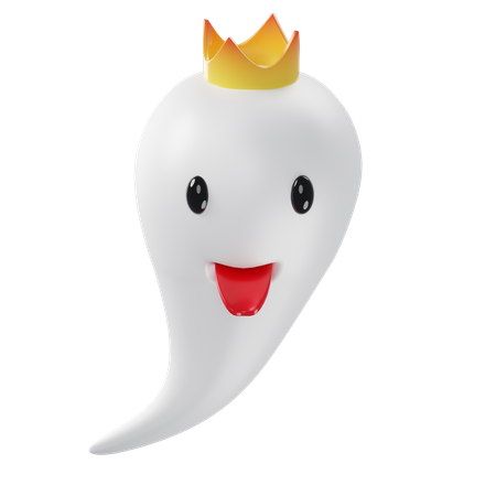 Garabato del rey fantasma  3D Icon