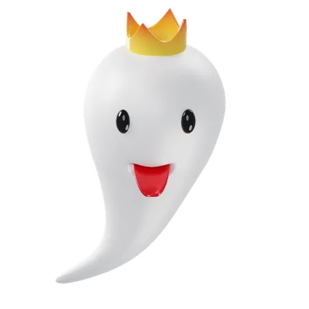 Garabato del rey fantasma  3D Icon