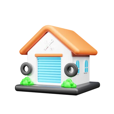 Garage  3D Icon