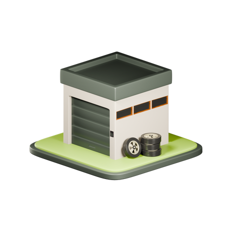 Garage  3D Icon
