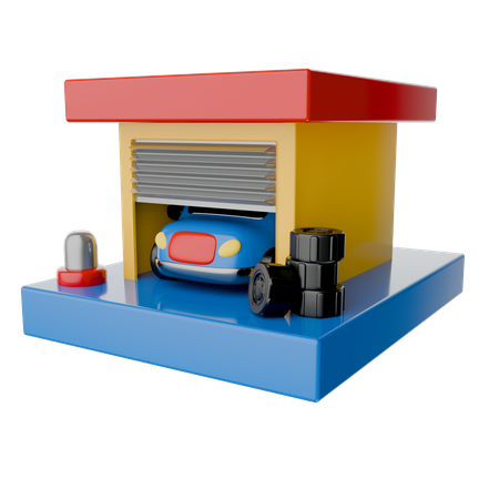 Garage  3D Icon