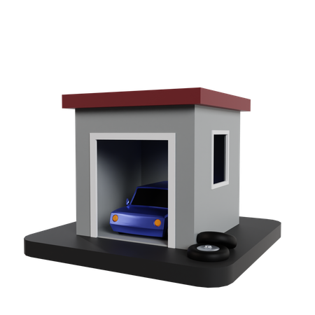 Garage  3D Icon