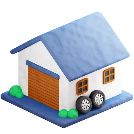 Garage  3D Icon