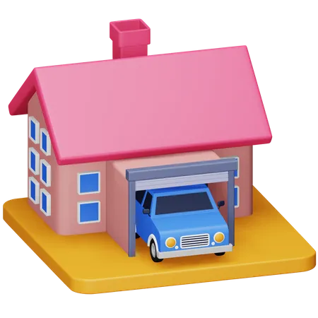 Garage automobile  3D Icon