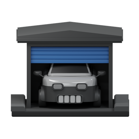 Garage pour voitures électriques  3D Icon