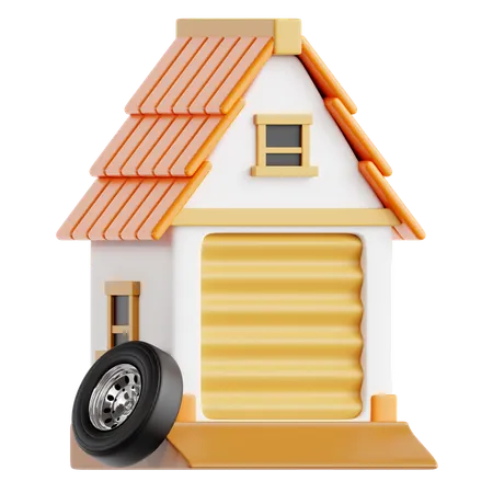 Garagem  3D Icon