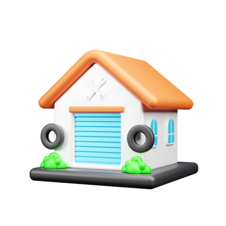 Garagem  3D Icon