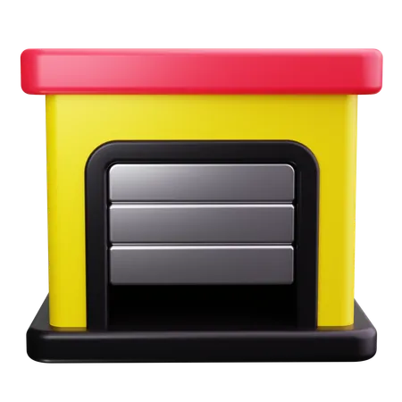 Garagem  3D Icon