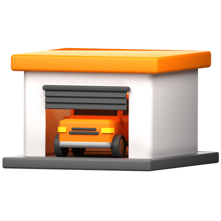 Garagem  3D Icon