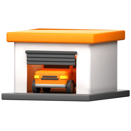 Garagem  3D Icon