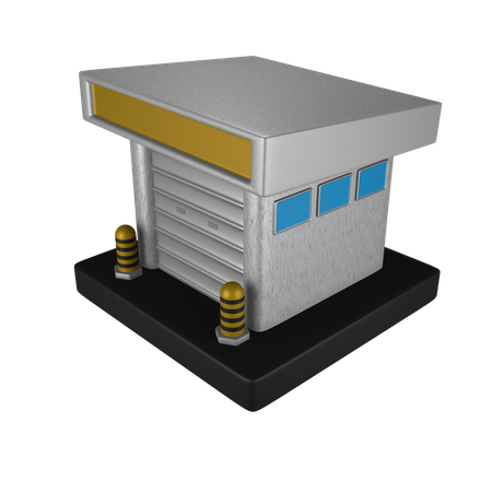 Garagem  3D Icon