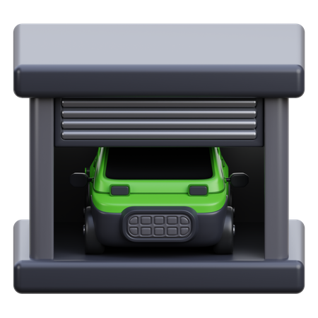 Garagem para carros elétricos  3D Icon