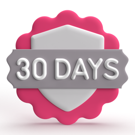 Garantía de 30 días  3D Icon