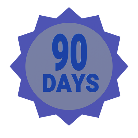 90 dias de garantia de devolução do dinheiro  3D Icon