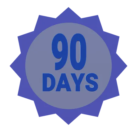 Garantie de remboursement de 90 jours  3D Icon