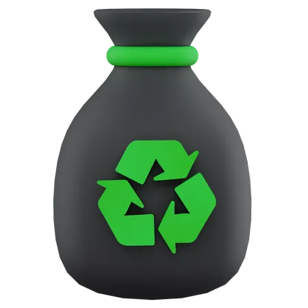 Garbage Bag Recycling  3D Icon